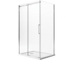 Box doccia rettangolare con easyclean h 200 vetro trasparente 8 mm mod. Prime Duo 1 Anta 70x150 cm
