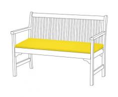 Gardenista Cuscino per panca, altalena, 2 posti, impermeabile, per mobili da giardino, giallo