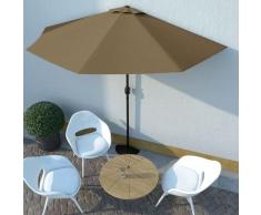 Ombrellone da Balcone Palo in Alluminio Talpa 300x150 cm a Metà