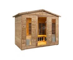 Sauna Finlandese ad Infrarossi 250x150 cm in Cedro Canadese Adler