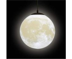Lampade a sospensione luna stampa 3D - Lampada da soffitto Univers Planet Luce notturna creativa