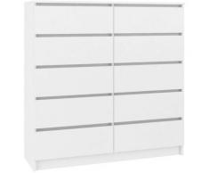 CUPIDO | Cassettiera moderna per camera da letto / soggiorno / ufficio 121x120x40 cm | 10 cassetti