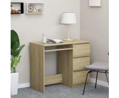 Scrivania Mobile PC in Legno con 3 Cassetti Scrivania Ufficio Cameretta vari colori dimensioni :