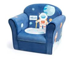 Poltrona Sedia Poltroncina per Bambini, Struttura in Legno, Leggera e Resistente, Divano per