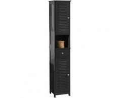 Mobiletto Bagno Colonna Bagno Cassettiera Bagno Bianco Con Cassetti Grigio FRG236-DG - Sobuy