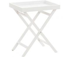 Tavolino servitore Simone in legno Bianco