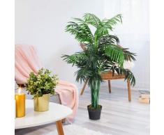 Giantex - Albero artificiale con vaso, palma di felce artificiali, pianta artificiale in