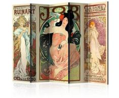 Paravento Alphonse Mucha Womens II Room cm 225x172 - Artgeist
