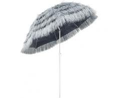 Ombrellone da spiaggia Hawaii ombrellone mare balcone Ø160cm Light Grey (en) - Kingsleeve