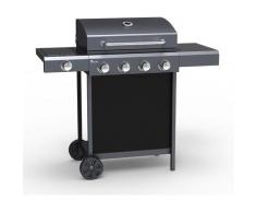 Barbecue BBQ gas acciaio inox 4+1 bruciatori ripiani Chimichurri