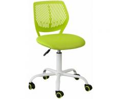 Sedia girevoli per scrivania Sedia cameretta Altezza 46-58cm Verde FST64-GR - Sobuy