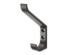 Gancio per cappelli 0148 semplice A.86.5mm alluminio.nero anod.H.135mm Hermeta