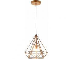 LED Lampada da soffitto Industria - Ottone, oro rosa / lampadario (1 x E27 base)(37cm x Ø 40cm)
