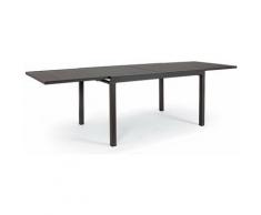 Tavolo da giardino in alluminio allungabile 135/270x90x75h cm colore Antracite mod. Hawaii