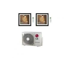 Climatizzatore Condizionatore LG Artcool Gallery R32 Dual Split Inverter 9000 + 12000 BTU con U.E.