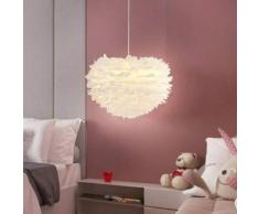 Lampadario Lampadario a led in piuma creativo semplice moderno camera da letto per bambini