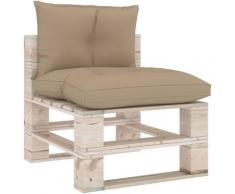 Vidaxl - Cuscini per Divani su Pallet 2 pz Beige in Tessuto Beige