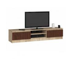 Abamihome - Mobile Porta Tv, Console Tv, Porta Tv 2 Ante, Parete Attrezzata 160 x 33 x 41 - Colore: