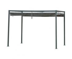 Outsunny - Gazebo Pergola con Telo Scorrevole per Esterni, 298 x 213 x 222 cm
