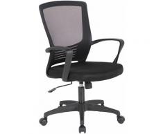 Sedia da ufficio Design Moderno in Rete Schienale Curvo con Ruote vari colori colore : Nero