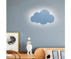 Applique moderna a forma di nuvola Per interni In acrilico Con lampade LED integrate Colore blu