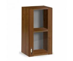 Pensile per cucina con 1 anta vetrina noce antico Cm 40x32xH 72