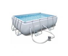 Piscina Fuori Terra Power Steel 282x196x84 cm con Pompa Filtro a Cartuccia 1.249 L/H - Bestway