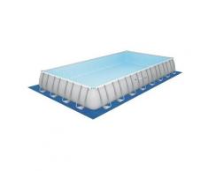 piscina rettangolare power steel con telo, pompa e scaletta - 956x488x132 cm -56623 - Bestway