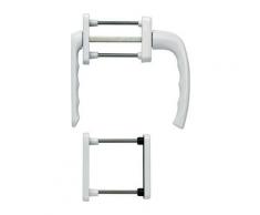 Hoppe - Set balcone NY 099KH / 961N / U10 / Alu.F9016 63-73mm 4-KT.7mm