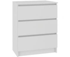 Hucoco - SCANDI | Cassettiera moderna per camera da letto/soggiorno/ufficio 60x70x40 cm | 3