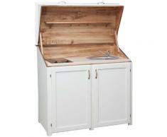 Biscottini - Mobile CUCINA Credenza Madia Cassettiera con Ante in Legno robusto Moderna