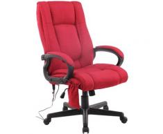 CLP - Sedia ufficio Sparta XL massaggiante in tessuto Rosso