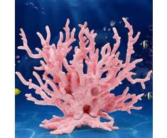 Pianta di corallo artificiale in plastica, decorazione per acquario a forma di corallo, corallo di