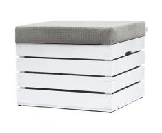 Panca contenitore in Legno 37x40x50 Sgabello con coperchio, imbottito, Cassapanca con Vano