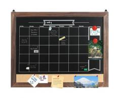 Lavagna Magnetica Calendario Planner Settimanale: Lavagnetta Cucina Nero Muro Parete Cancellabile