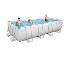 Bestway - Piscina Fuori Terra 56671 Power Steel Rettangolare 488x244x122 cm