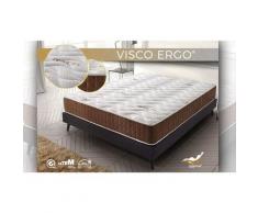 Relax - Materasso Visco Ergo 150x190 cm - Altezza +/- 19 cm - Reversibile Bifacciale - Schiuma