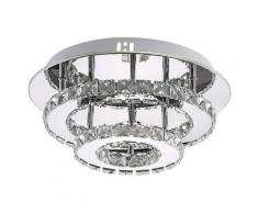 Lampada da soffitto 36W, plafoniera in cristallo, lampadario moderno rotondo, per corridoio scale