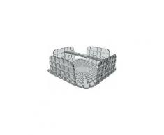 Portatovaglioli 20x20x7 cm deisgn classico moderno Guzzini in plastica 100% colore : grigio