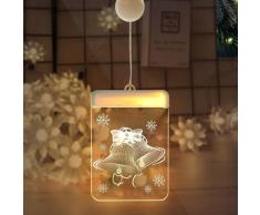 Luci a led per ventose per finestre natalizie Luci per tende a led per interni da giardino