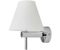 Lindby - Elegante lampada da bagno Violetta da parete - bianco satinato, cromo