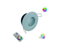 Faretto a led da incasso per bagno box doccia lampada rgbw 10W GU10 cromoterapia - Bianco - Bianco