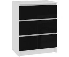 SKANDI | Cassettiera moderna camera da letto / soggiorno / ufficio 60x77x40 cm | 3 cassetti |