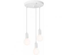Stoex - Lampada Dasoffitto Retrò Lampadari a Sospensione Creativa Elegante 3 Teste Luce Pendente