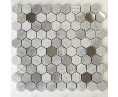 Sygma Group - Piastrelle di mosaico in marmo e metallo per pavimenti e pareti di bagni e cucine