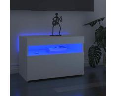Mobile Porta TV con Luci LED Bianco 60x35x40 cm