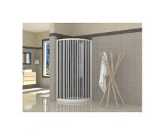 Box doccia Giove - Semicircolare, 2 lati, apertura laterale (anta unica) - Misura: 80x80 xh185