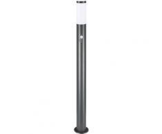 Luce a Paletto Fiaccola Luminosa 100cm IP44 Lampada da Esterno per Vialetto Ingresso Acciaio Inox