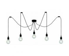 Lampadario a ragno fai-da-te regolabile Lampada da soffitto vintage industriale E27 per soggiorno
