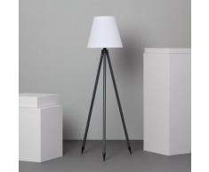 Lampada da Terra Metallo led Solare rgb con Batteria usb Ricaricabile Kefre Grigio - Grigio